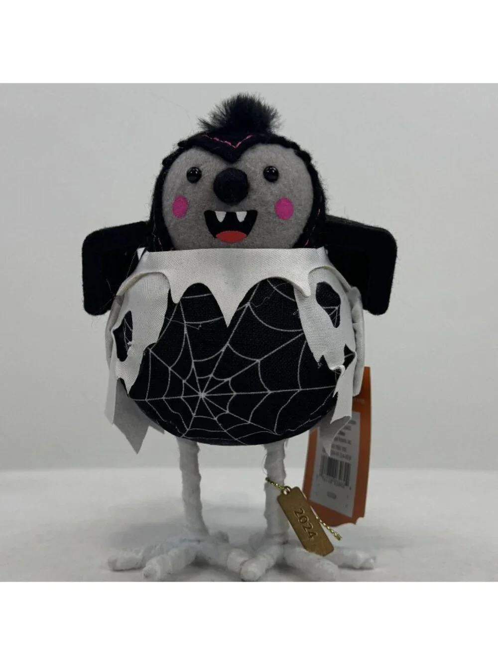 Hyde & Eek! Skitter Featherly Friends Decorative Halloween Bird Spider Web Cape - Picture 1 of 12